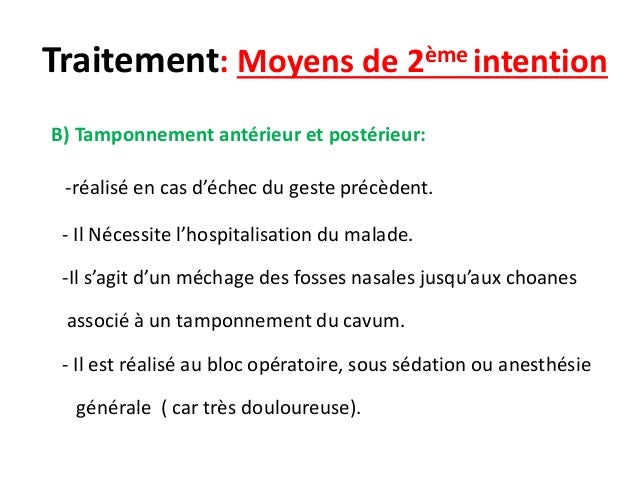 cat devant epistaxis